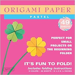 Origami Paper - Pastel Colors - 6 3/4