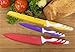 Chopmate Color Stainless Steel Non-Stick Ceramic Coated 8 Piece Kitchen Knife Set