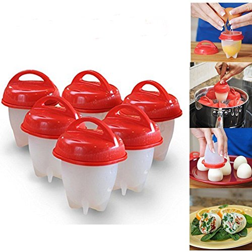 Yamissi Egg Cooker Hard, Egg Cooker,6PCS Silicone egglettes Egg Cookers Hard Without the Shell,Egg Cups,Egg Poachers,AS… 4 Yamissi Egg Cooker Hard, Egg Cooker,6PCS Silicone egglettes Egg Cookers Hard Without the Shell,Egg Cups,Egg Poachers,AS… - Image 5