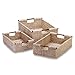 Gifts & Decor Zingz & Thingz Surf's Up Collection 3-Piece Nesting Baskets Storage Set, 21x14.5x6.5, Corn Husk, 3 Piece