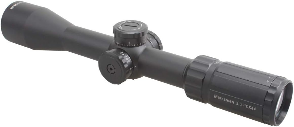 TAC Vector Optics Marksman 3.5-10x44 Side Focus Hunting Riflescope with MP Reticle Low Profile 1/10 MIL Adjustment New Color Black