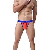 SUMABA Mens Swimwear Sexy Swim Briefs Low Rise Quick Dry Bikini Swimsuit with Drawstring