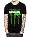 Kawasaki Ninja MOTORCYCLE BIKER Mens Black Cotton T-Shirt