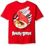 Angry Birds Boys' Little Boys' Short Sleeve T-Shirt Shirt, Red, Large/7