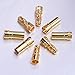 Blulu 30 Pairs Banana Plug Male Female Bullet Connector Replacements for ESC Battery and Motors, Golden (3.5 mm)