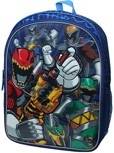 Power Rangers Unites Number 1 16 inch Backpack with Side Mesh Pockets