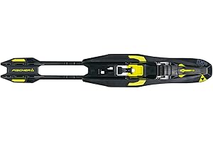 FISCHER Unisex Adults Race Step-in Tool Free IFP High-Performance Nordic Cross Country (XC) Black/Yellow Bindings - Available in Race Skate, Race Classic & Race Combi Options
