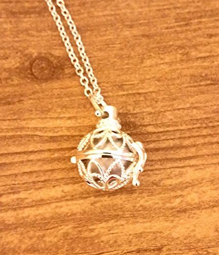 Silver Toned Chime and Aromatherapy Necklace