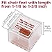 24Pack Anwenk Chair Leg Floor Protectors Silicone Chair Leg Protectors Leg Caps Furniture Protectors Table Chair Feet Protectors Square 1 1/4