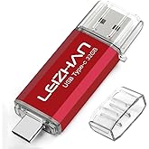 LEIZHAN USB 3.0 USB Flash Drive Type-C Memory Stick, 32GB Photo Stick for Samsung Galaxy S9, S8, S8 Plus, LG G6, Google Pixel XL, Nexus 6P, Tablets