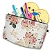 HAPPYLIVE SHOPPING Makeup Toiletry Cosmetic Travel Carry Bag Zippered Luggage Pouch Multifunction Make-up Bag Holder Organizer For Adult Women Men (Nice Floral)