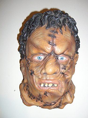 TEXAS CHAINSAW 3 LEATHER-FACE WALL BUST or PLAQUE. 1990