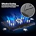 Wsky Laptop Cooling Pad - Adjustable Quiet Laptop Cooler- USB Notebook Laptop Fan Cooling Pad for 12-16 inch Gaming Laptop
