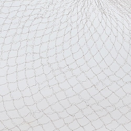 FJSM Nylon Invisible Mesh Hair Bun Net Cover Hair Weaving Bulk Net 50cm Elastic Edge for Ballet Dance Cooking Horseriding (20pcs) (Coffee)