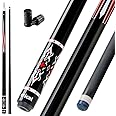 CRICAL Carbon Fiber Pool Cue Stick 58" Billiard Cue Sticks Professional Low Deflection Pool Sticks with 3/8 * 8 Pin Joint and 12.5mm Tip