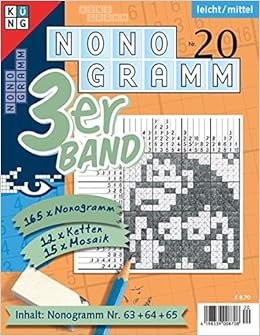 Nonogramm 3er Band Nr 20 Ratsel Furs Auge Nonogramm 3er Band Ratsel Furs Auge Amazon De Conceptis Puzzles Bucher