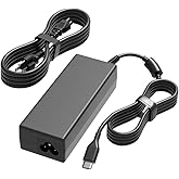 HSXIRQA 100W USB C Universal Laptop Charger Fit for Lenovo MacBook HP Dell Acer Asus Thinkpad Google MSI LG Samsung Huawei, R
