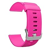 Fitbit Blaze Accessories Classic Band Small, UMTele Soft Silicone Replacement Sport Strap Band with Quick Release Pins for Fitbit Blaze Smart Fitness Watch Neon Pink, Frame Not Included (5.5