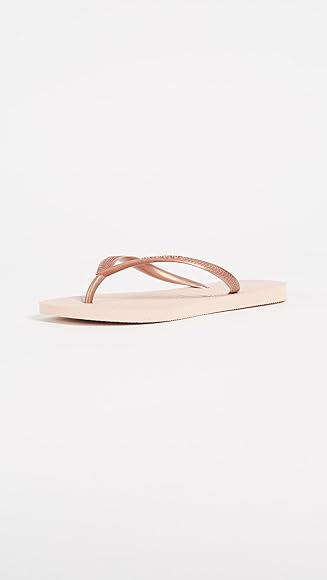 ladies black slim havaianas