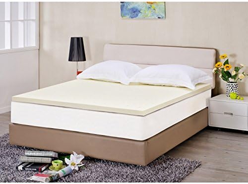 Luxury High Density Memory Foam 2 Inch Mattress Topper with All Around Pressure Relief - Twin XL
