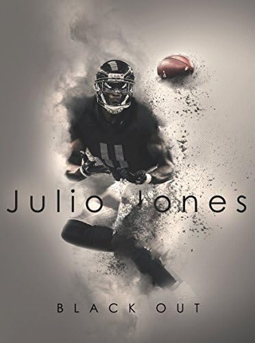 NFL Atlanta Falcons Julio Jones Black Out 24x18 Football Poster Authentic Team Spirit Store Product