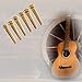 Amadget Guitar Bridge Pins 6pcs Brass Endpin for Guitar With Guitar Bridge Pin Puller