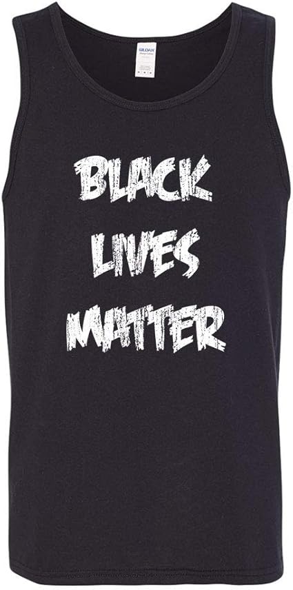 Amazon.com: Black Lives Matter Distressed Political Statement BLM Tank Top: Clothing