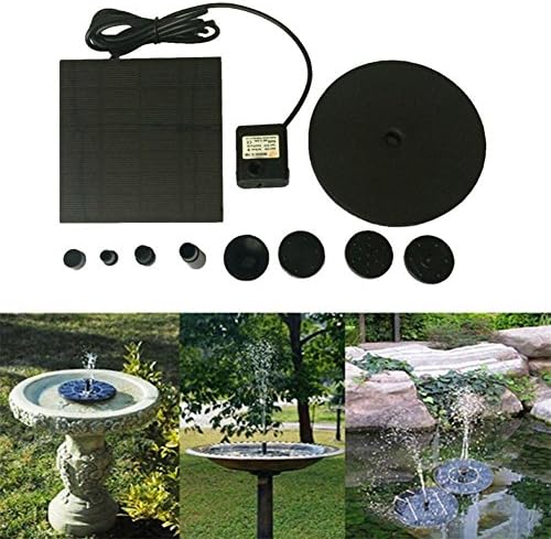 Solar Power Water Pump Panel Kit With Floating Board1.5W Birdbath Fountain Submersible For Fish Tank Small Pool Pond Garden Decoration