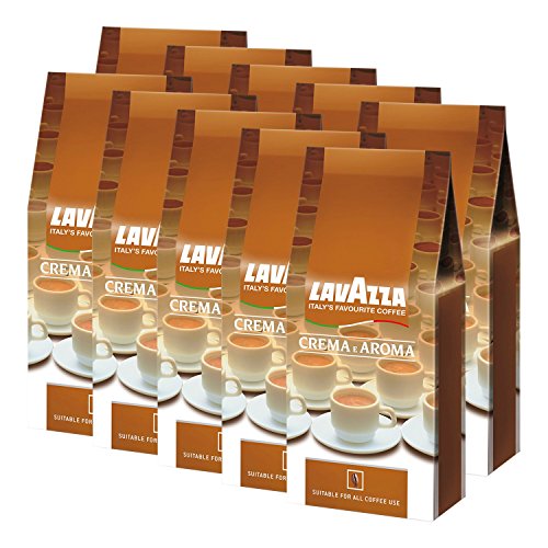 Lavazza Kaffee Crema E Aroma, gemahlen, 10 x 1Kg Packung