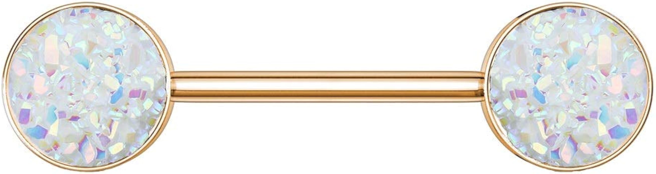 beyoutifulthings Nipple Piercing Glitter Crystal Stones Nipple Piercing