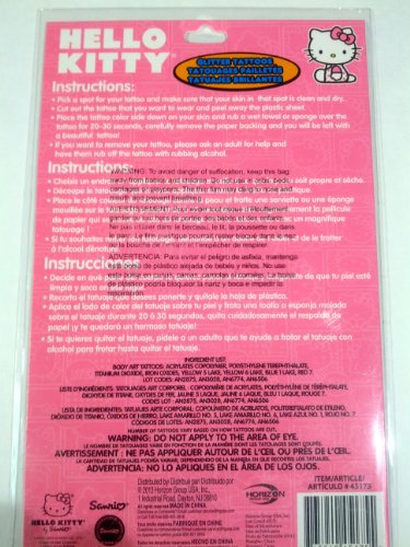Hello Kitty Glitter Tattoos