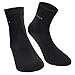 Imosh Mens and Womens Titanium Negative Ion Anti Odor Socks Anti Fungal Sockings Treat Athletes Foot and Barbiers Infrared Ray Socks, 3 Pairs Black