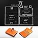 WUTA Leather Acrylic Template for Mini Card Case with Leather Loop Leathercrfat Pattern WT878
