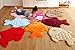 Hughapy Bathmat Slow Rebound Memory Foam Children Bath Rug Christmas Fish Rugs Water Absorbing Slip Resistant Coral Fleece Mat Doormat Carpet (Orange)
