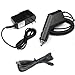 Chargers Bundle for Garmin GPSMAP 62s/ 62, 62st, 76, 76Cx, 76CS, 76CSx, 76S, 76C, 78, 78s, 78sc - Car Charger + Home Travel AC Charger + USB Data Cable
