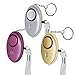 Personal Alarm SOS Emergency Security Alarm with LED Flashlight Anti-rape Anti-theft Safety Sound Keychain Alarm 140 db 3 Pack