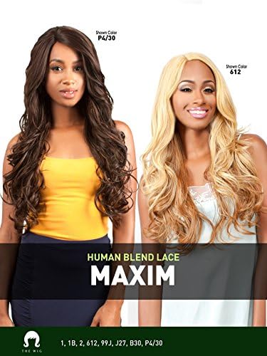 LH MAXIM (99J) - THE WIG 100% Human Hair Blend Invisible Part Lace Front Wig