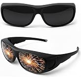 Dubofu IR Shade 8 Welding Glasses, ANSI Z87.1 Eye Protection Welding Goggles, Wrap-Around Protective Safety Goggles for TIG Stick Welding, Plasma Cutting
