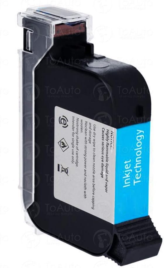 Handheld Ink Cartridge Replacement 42ml Durable Quick Dry Ink Cartridge for Handheld Inkjet Printer (Green)