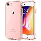 JETech Case for Apple iPhone 8 and iPhone 7, 4.7-Inch, Shock-Absorption Bumper Cover, Anti-Scratch Clear Back, Rose Gold