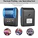 MinGz Thermal Receipt Printer,Portable Personal Printer Mini Wireless Bluetooth Printer for iOS and Android Systems,58MM USB Thermal Printer Compatible with ESC / POS Print Commands Set