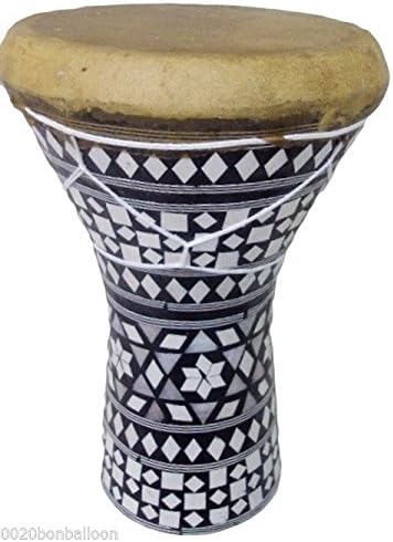 1PCS Large Egypt Wooden Tabla Drum Doumbek Goat Skin Inlaid 11" Handmade 426 ,WHO#-MVOW382HRT7600