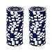 Brybelly Eclipse Poker Chips Heavyweight 14-gram Clay Composite - Pack of 50 ($10 Dark Blue)