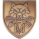 Ukraine Special Operations Forces Command Wolf Head Broken Arrows Shield Ukrainian Emblem Army Military Soldiers Support Coat of Arms Trident Sigil Logo Symbol 1.2" Enamel Pin Badge