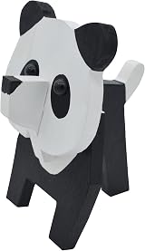 VIPbuy Panda Shaped Wood Glasses Holder 3D Puzzle Eyeglass Stand 10x11x15cm view 4