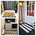 Purcoton Black and White Striped Rug (23.6