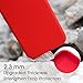iPhone X Silicone Case, iPhone X Case Miracase Liquid Silicone Gel Rubber Cover with Soft Microfiber Lining Full Body Protection Shockproof Drop Protection for Apple iPhone X- Red
