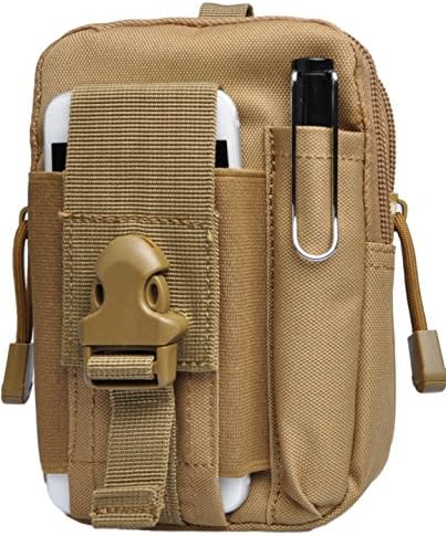Tactical Molle Pouch,Oxford Cloth Utility Gadget Waist Belt Edc Bag with Phone Holster Holder (4 colors)
