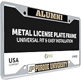 Desert Cactus Purdue University Car Accessories Boilermakers Metal License Plate Frame and Tag Holder for Front or Rear of Car (Alumni)