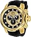 Invicta Men's Venom Stainless Steel Analog-Quartz Watch with Silicone Strap, Black, 26 (Model: 20443)